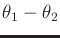 $ \theta_1-\theta_2$