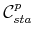 $ {\cal C}^p_{sta}$