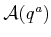 $ {\cal A}(q^a)$