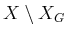 $ X \setminus {X_{G}}$