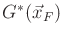 $ G^*({\vec{x}}_F)$