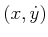 $ (x,{\dot y})$