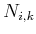 $ N_{i,k}$